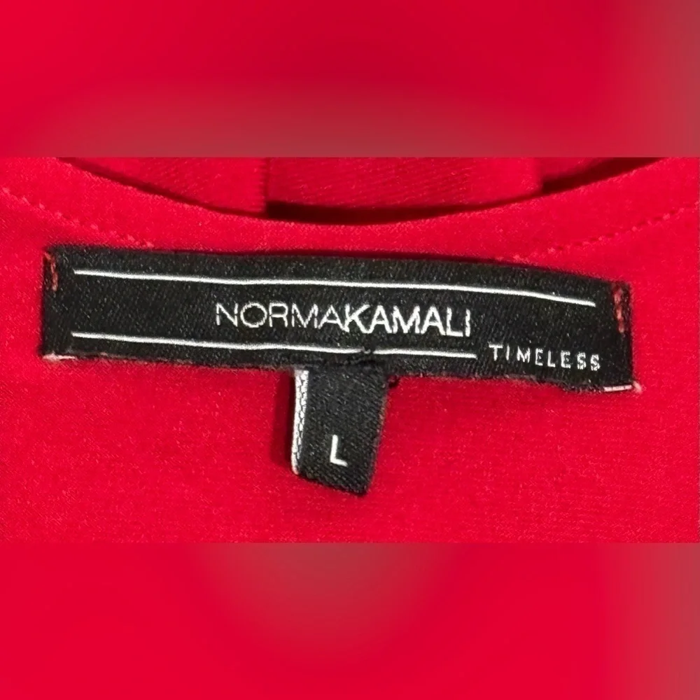 Norma Kamali Women’s Racerback Red Swing Dress Size L - Picture 5 of 8